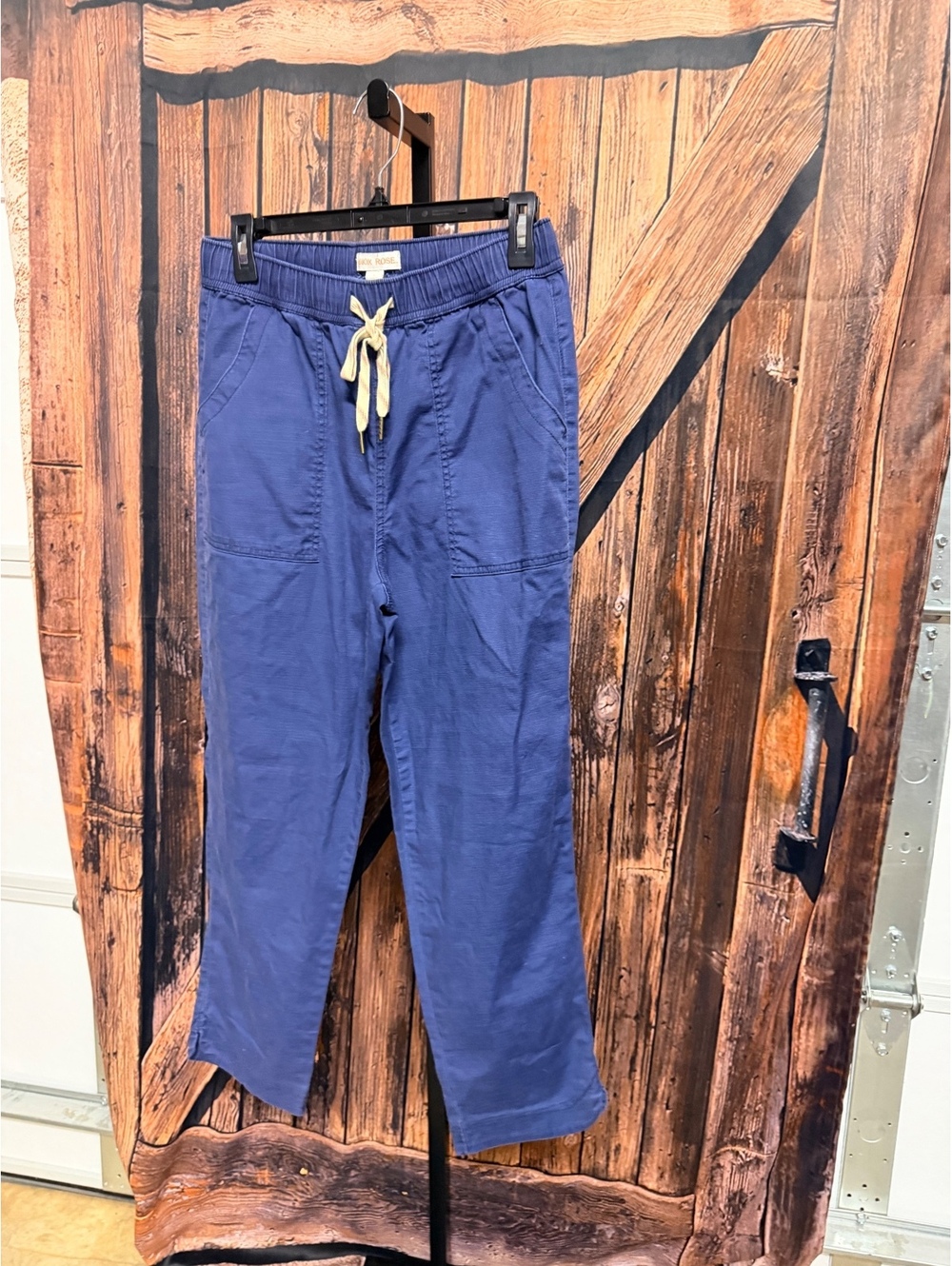Knox Rose Women's Blue Casual Drawstring Pants Size Small